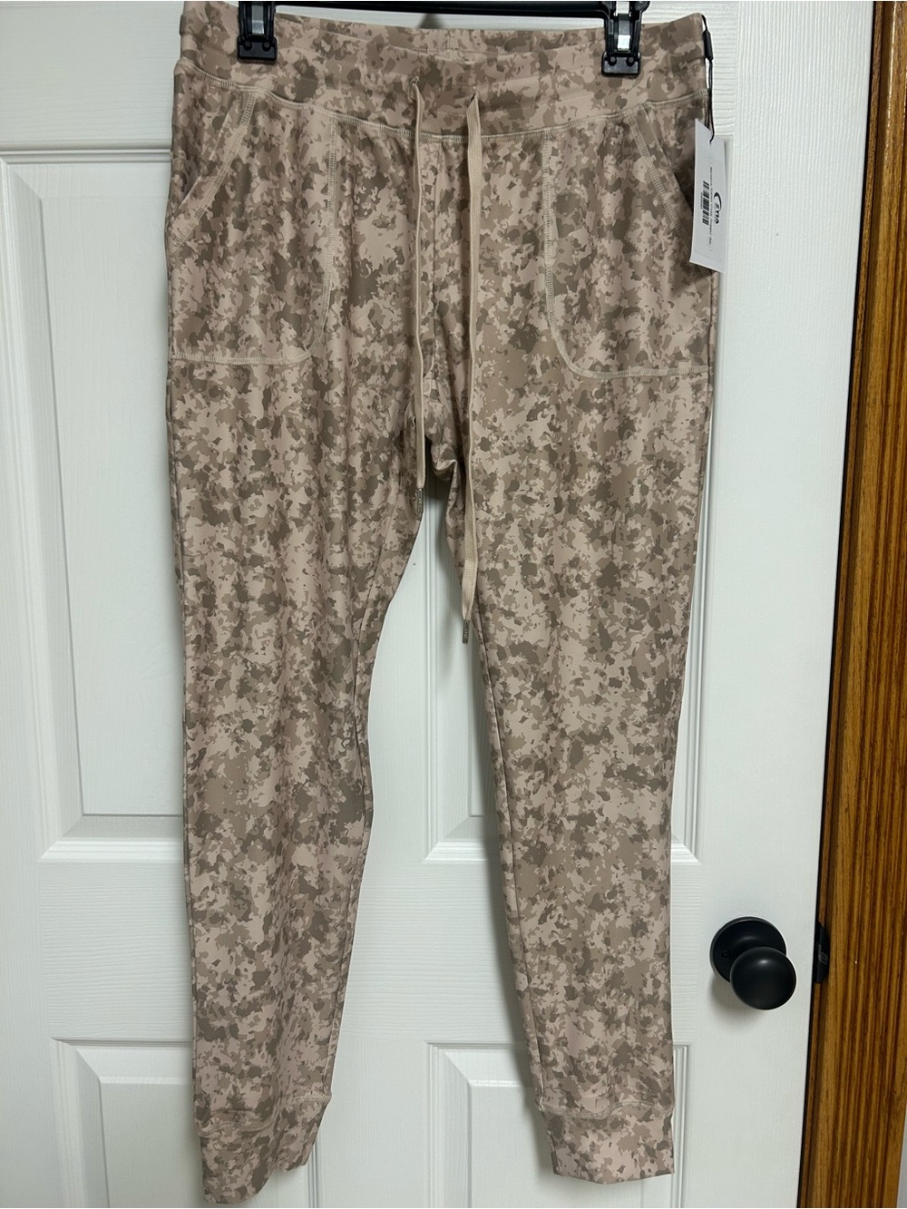 ZYIA Mohave Camo Cozy Jogger in Beige and Tan